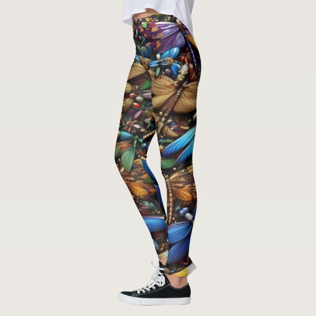 Dragonflies Leggings (Left)