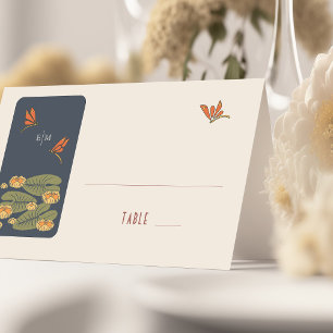 Dragonflies Name Cards Wedding Table Vintage