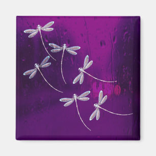 Dragonflies on water magnet