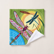 Dragonflies Over Water