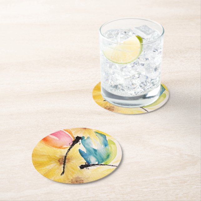 Dragonflies Paper Coasters  (Insitu)