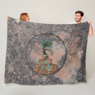 Dragonflies playing on the mountain. fleece blanket