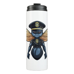 Dragonflies police thermal tumbler