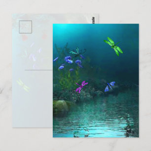 Dragonflies Postcard