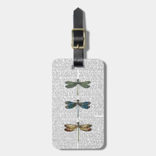 Dragonflies Print 2 Luggage Tag