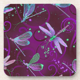 Dragonflies Purple Dreams Set of 6 Coaster