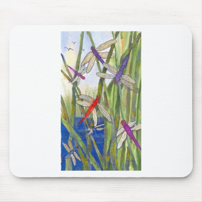Dragonflies Summer Mouse Pad (Front)