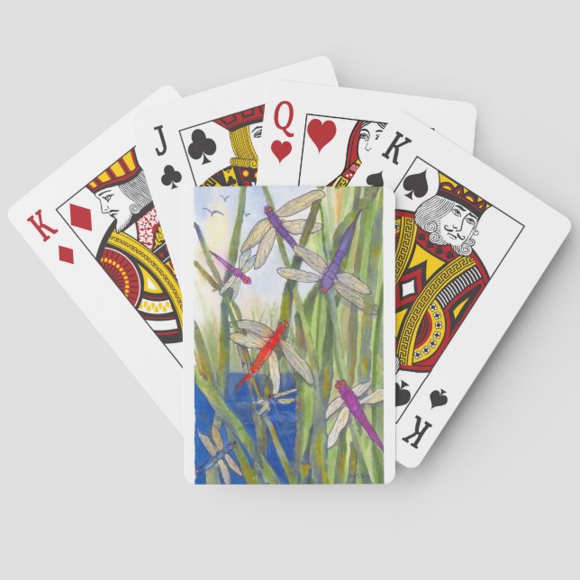 Dragonflies Summer Playing Cards (Back)
