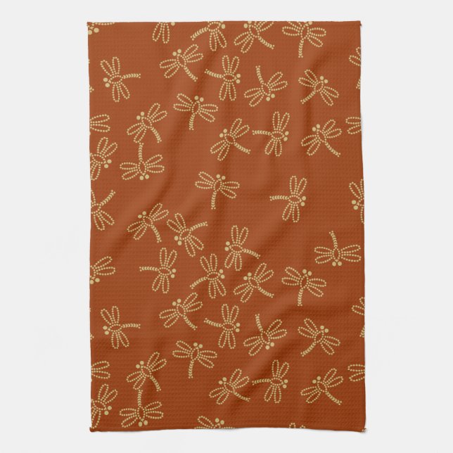 dragonflies tea towel (Vertical)