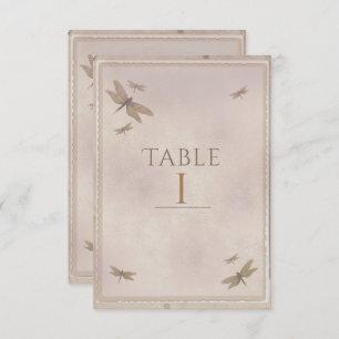 Dragonflies Vintage Dragonfly Chic Table Number
