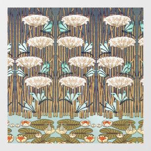 Dragonflies Water Lilies Marsh Art Nouveau