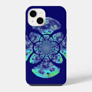 Dragonflies, Water Lily Flowers iPhone 14 Case