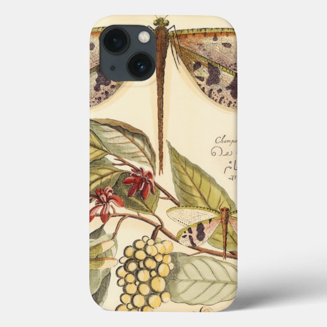 Dragonflies with Leaves and Fruit Case-Mate iPhone Case (Back)