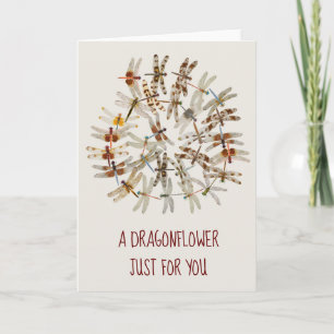 Dragonflower Greeting Card