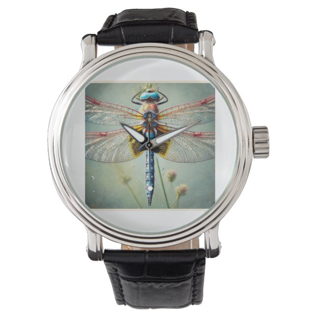 Dragonfly 260924IREF213 - Watercolor Watch (Front)