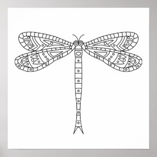 Dragonfly 2 Poster to Colour