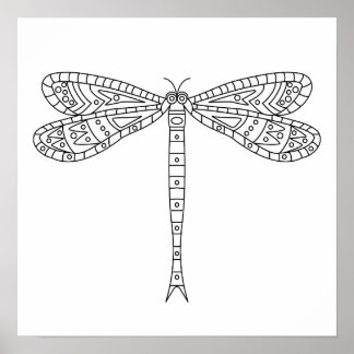 Dragonfly 2 Poster to Colour