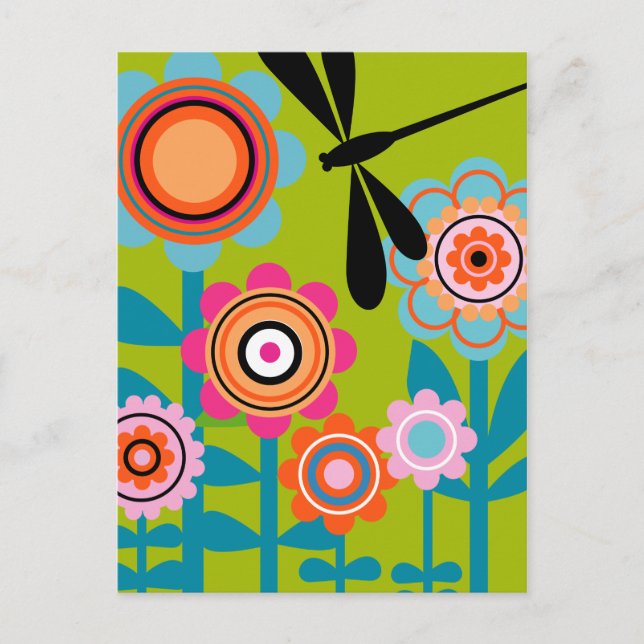 dragonfly 4 Postcard (Front)