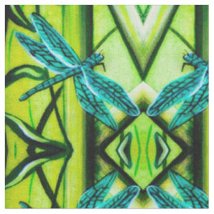 Dragonfly Abstract Fabric