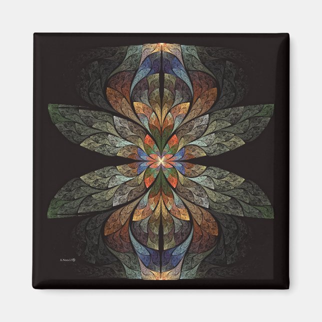 Dragonfly Abstract Magnet (Front)