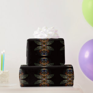 Dragonfly Abstract Wrapping Paper