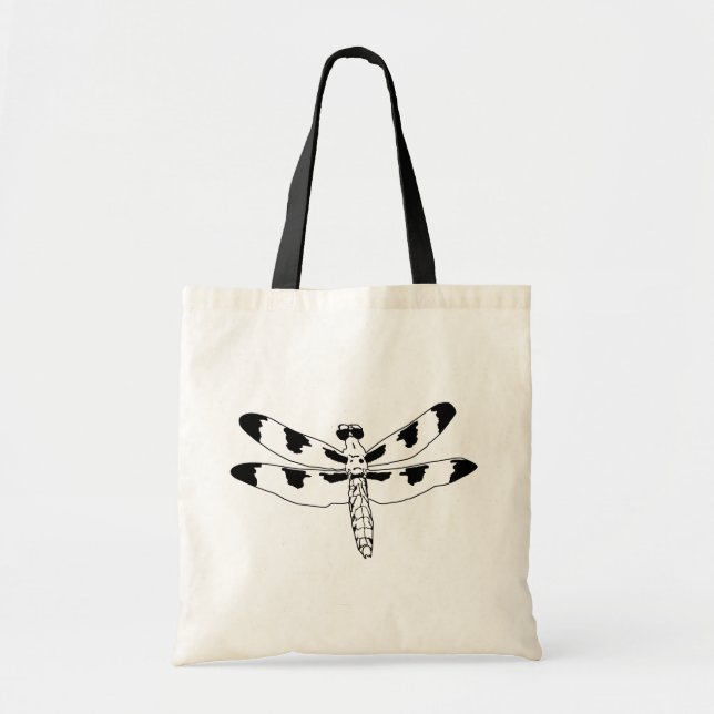 Dragonfly and Flower  Tote Bag (Front)