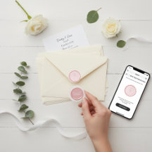 Dragonfly and Monogram, wedding seal