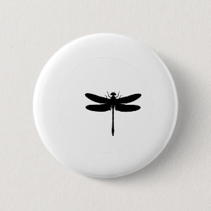 Dragonfly and Moon TSHIRT 6 Cm Round Badge