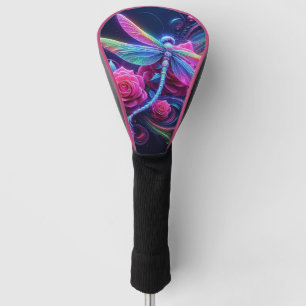 Dragonfly and Roses Golf Head Cover
