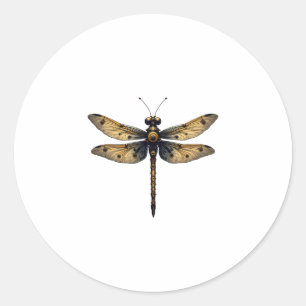 Dragonfly Animal Art Graphic Dragonfly (3) Classic Round Sticker