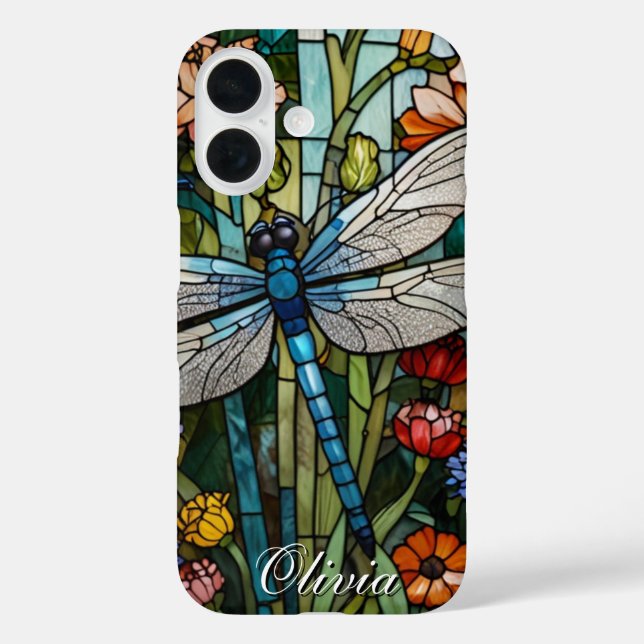 Dragonfly art boho floral botanical  Case-Mate iPhone case (Back)
