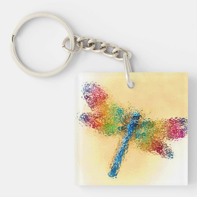 Dragonfly Art Key Ring (Front)