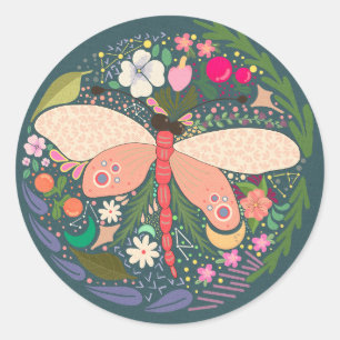 DRAGONFLY ART STICKERS DECALS