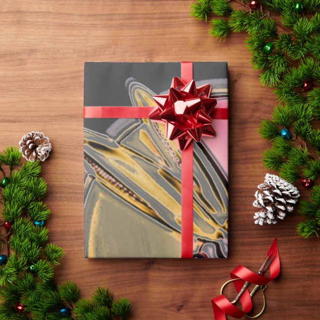 Dragonfly Art Symbol Abstract Multicolored Wrapping Paper (Holiday Gift)