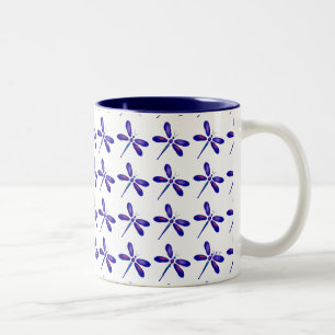 Dragonfly Art Two-Tone Coffee Mug