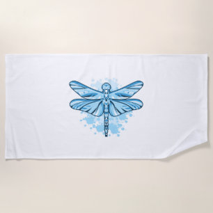 Dragonfly beach towel