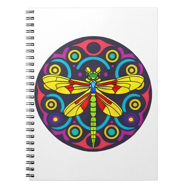 Dragonfly Beautiful, colourful, and ornate        Notebook (Front)