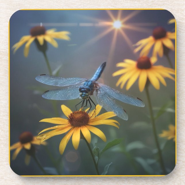 Dragonfly Beverage Coaster (Front)
