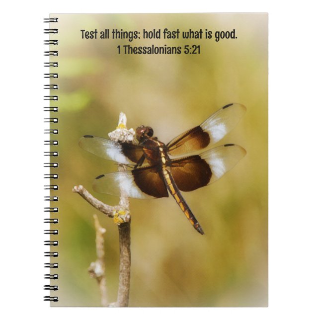 Dragonfly Bible Verse Faith Prayer Journal (Front)