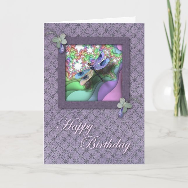Dragonfly Birthday Card (Front)