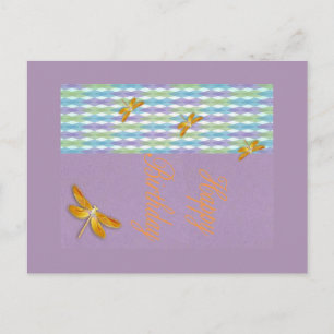 Dragonfly Birthday postcard