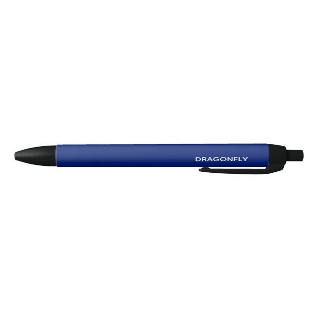 Dragonfly blue colour name black ink pen (Bottom)