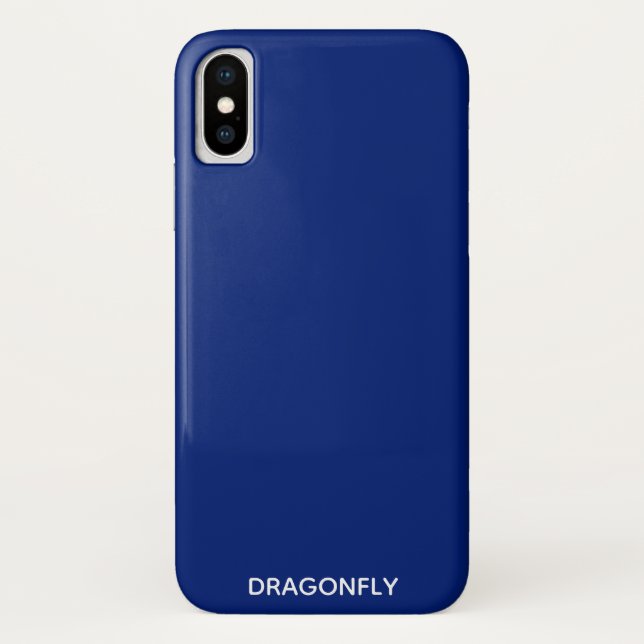 Dragonfly blue colour name Case-Mate iPhone case (Back)