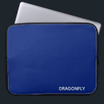 Dragonfly blue colour name laptop sleeve<br><div class="desc">Dragonfly blue colour name</div>
