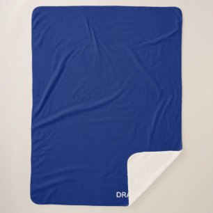Dragonfly blue colour name sherpa blanket