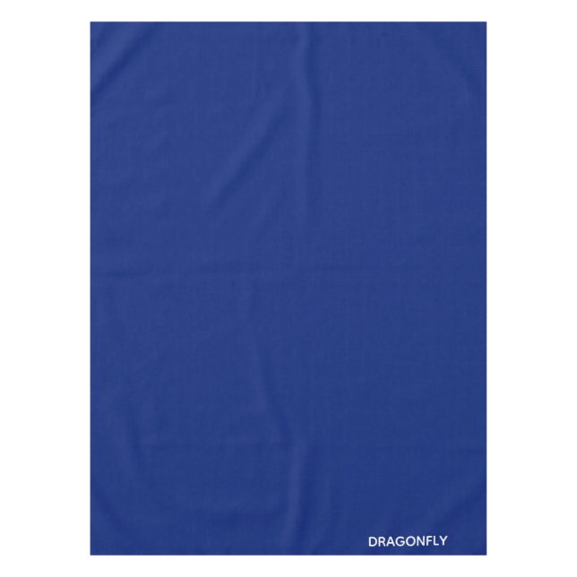 Dragonfly blue colour name tablecloth (Front)