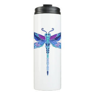 Dragonfly Blue drawing cute gift Thermal Tumbler