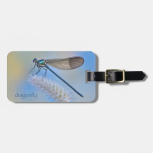 Dragonfly Blue Luggage/Laptop Tag