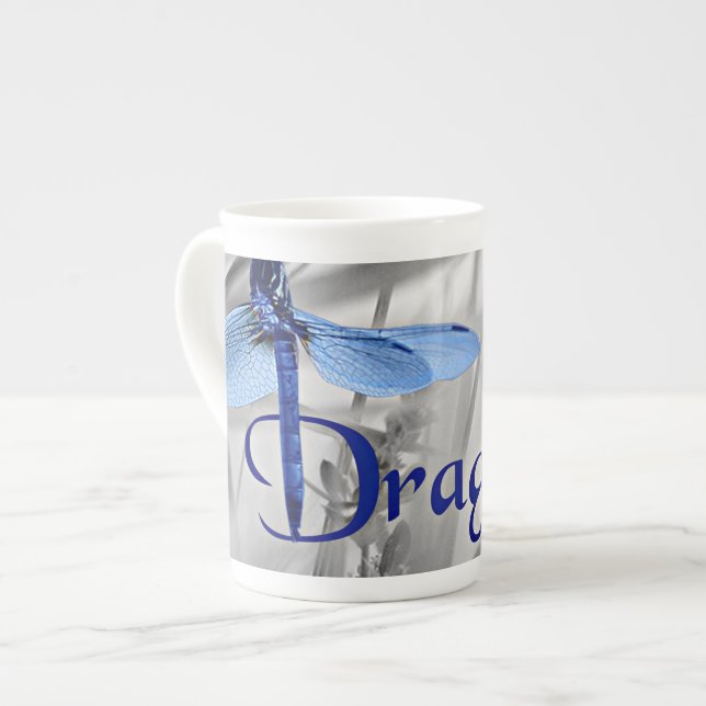Dragonfly Bone China Mug (Front Left)