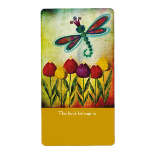 Dragonfly Bookplates Labels